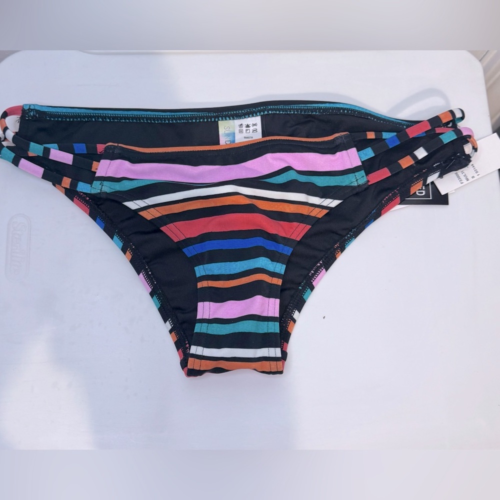 Sundazed Multicolor Striped Bikini Bottom